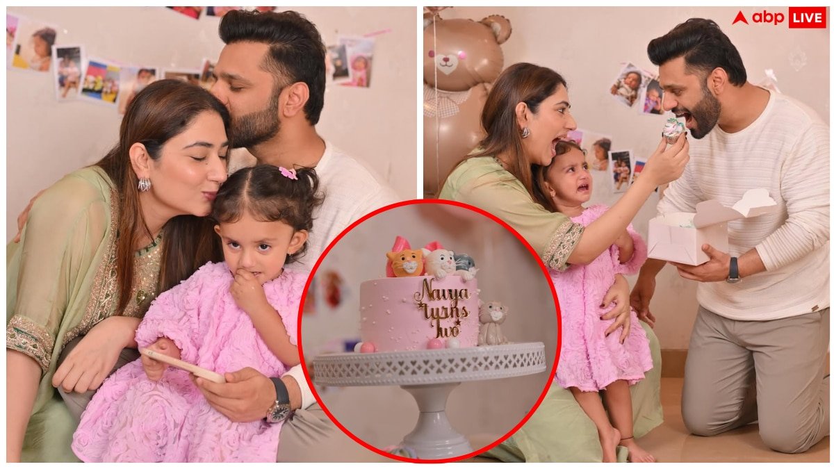 दो साल की हुई राहुल वैद्य-दिशा परमार की बेटी, रोते-रोते काटा केक, देखें 10 क्यूट फोटोज