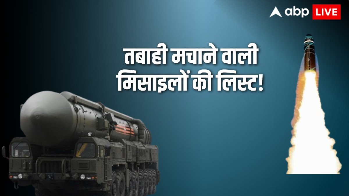 Ballistic Missiles:  दुनिया की 10 सबसे खतरनाक मिसाइलें! क्या भारत-पाकिस्तान की भी लिस्ट में, जानें