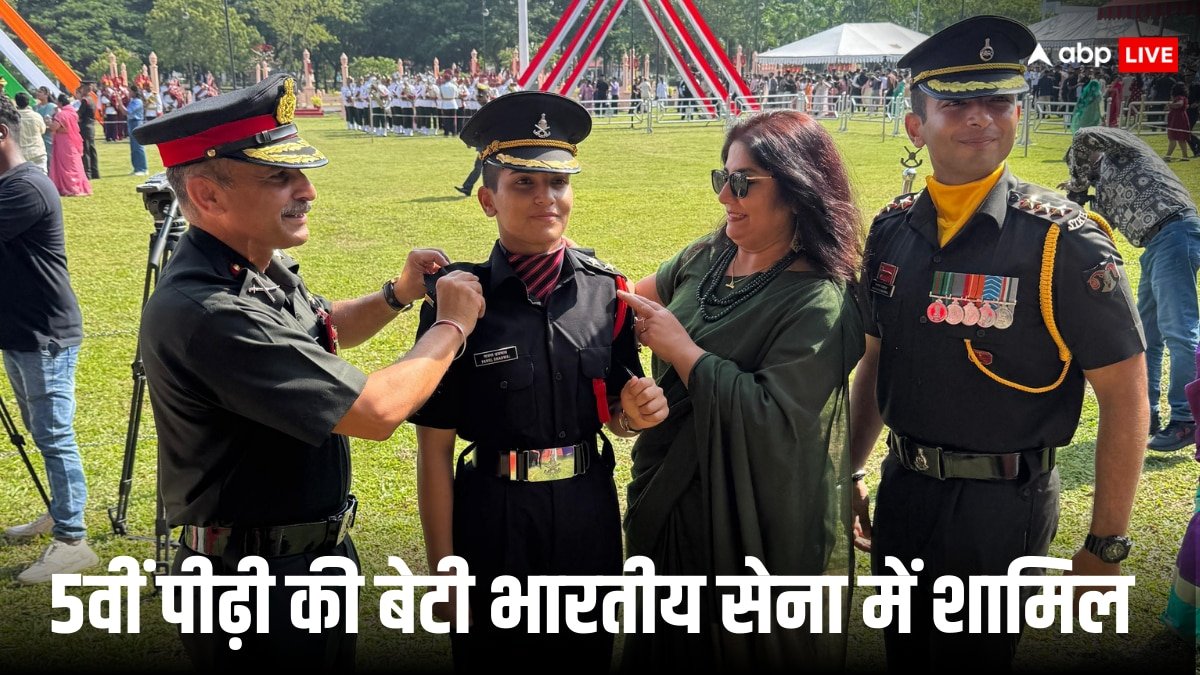 पारुल धडवाल ने बढ़ाई परिवार की सैन्य विरासत, 5वीं पीढ़ी की पहली महिला अधिकारी सेना में शामिल