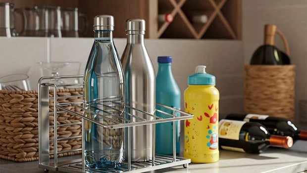 Struggling With Flimsy Water Bottles? Try These 5 Easy Hacks To Keep Kitchen Clean And Organised