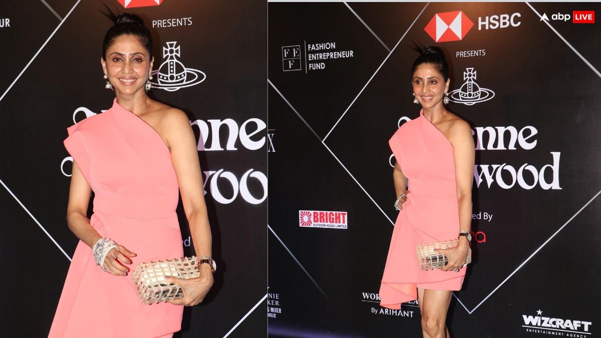 पिंक ड्रेस में बार्बी डॉल जैसी लगीं राम कपूर की पत्नी गौतमी, वन शोल्डर ड्रेस में दिए पोज