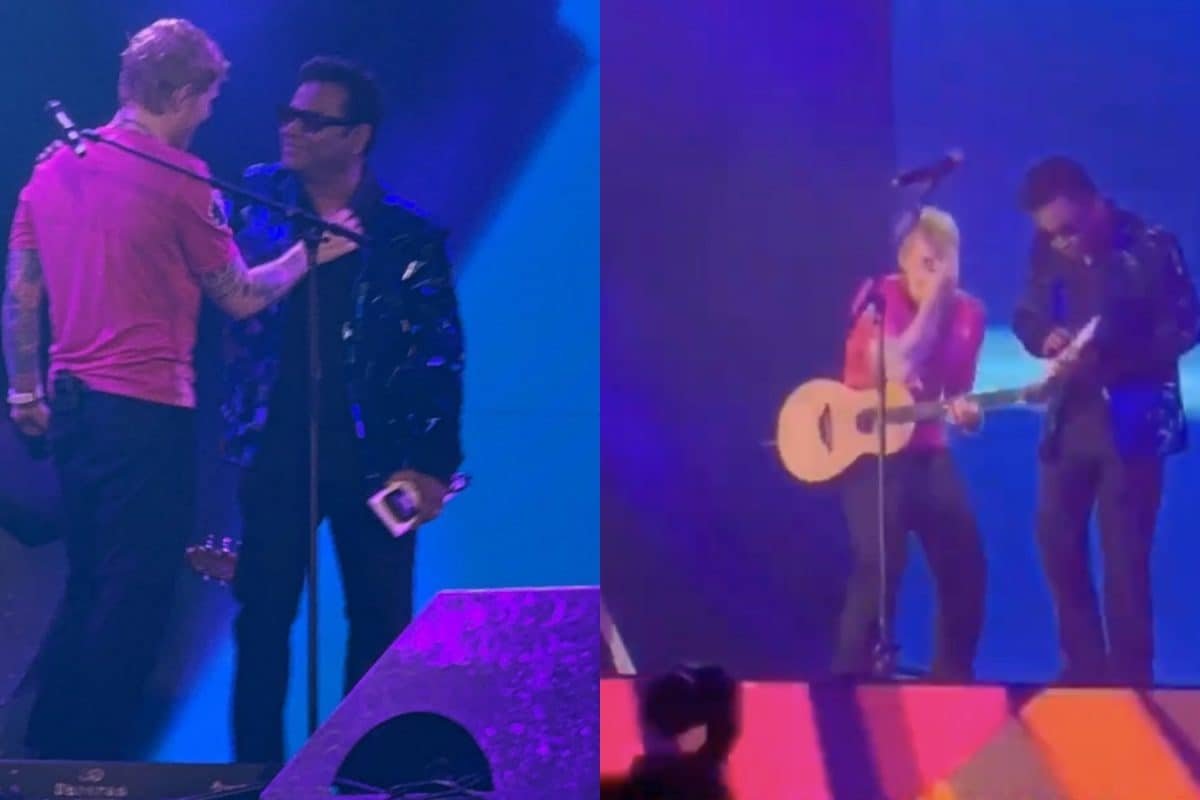 Ed Sheeran Sings Urvasi Urvasi With AR Rahman During His Chennai Concert; Crowd Goes Wild | Watch