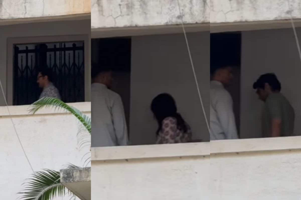 Aamir Khan Spotted With GF Gauri Spratt And Son Junaid Khan At Ex-Wife Reena Dutta’s House | Watch