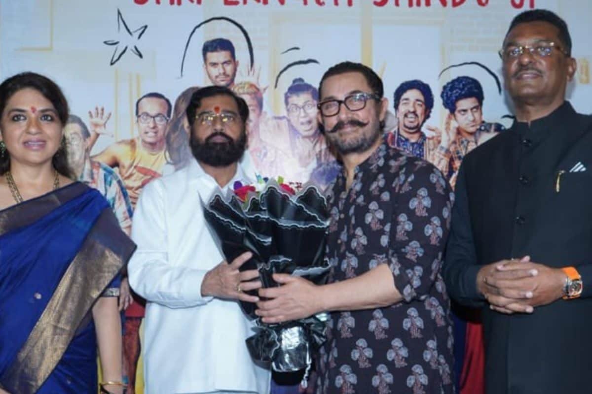 Maharashtra Deputy CM Eknath Shinde Watches Sitaare Zameen Par, Lauds Aamir Khans Film