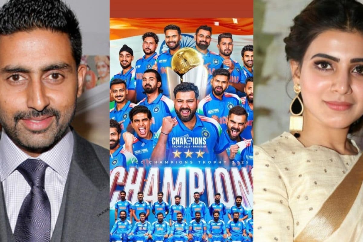 Samantha Ruth Prabhu, Abhishek Bachchan And Kajol Celebrate As India Lifts Champions Trophy 2025