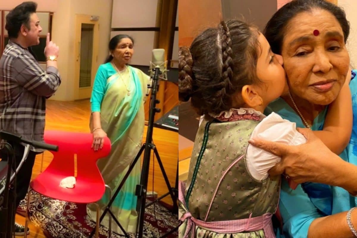 Adnan Sami’s Daughter Medina Kisses Asha Bhosle, Drops Hints About Musical Collab