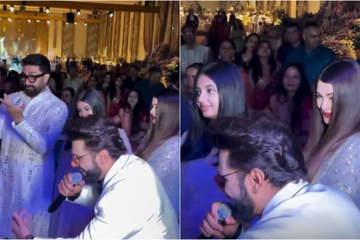 Aishwarya Rai, Abhishek Bachchan Enjoy As Rahul Vaidya Sings Kajra Re At A Wedding