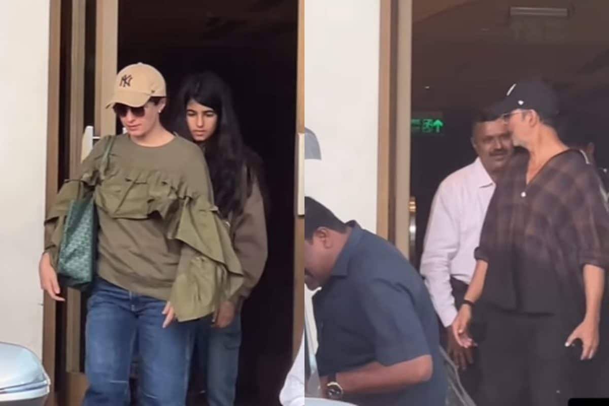 Akshay Kumar Spotted At Airport With Twinkle Khanna And Daughter Nitara, Video Goes Viral | Watch