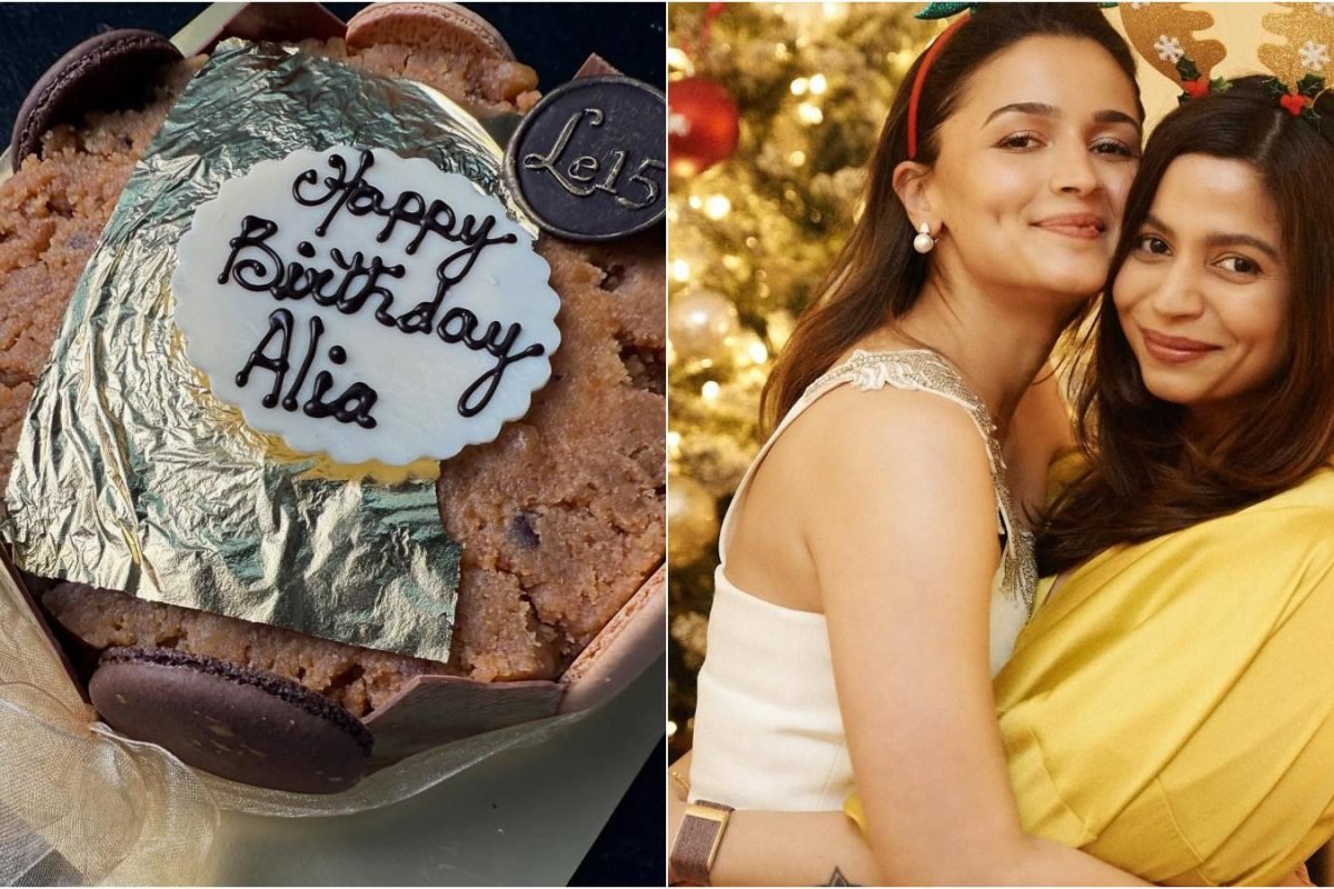 Alia Bhatt Enjoyed ‘Best’ Moong Dal Halwa Cake On 32nd Birthday, Her Sister Shaheen Shares A Glimpse