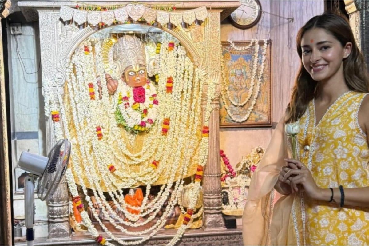 Ananya Panday Feels Grateful As She Visits Kale Hanuman Ji Temple In Jaipur | Pics