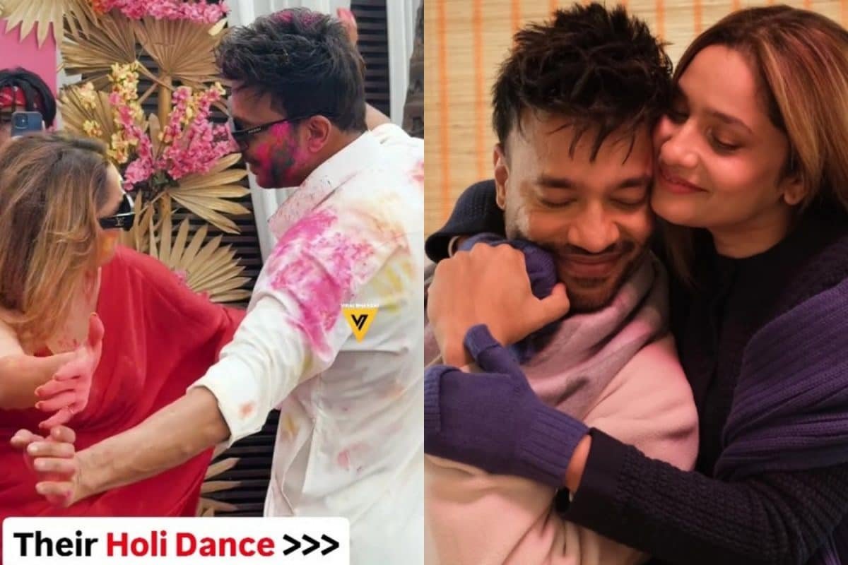 Ankita Lokhande, Vicky Jain Dance To Dhol Beats As They Celebrate Holi; Video Goes Viral