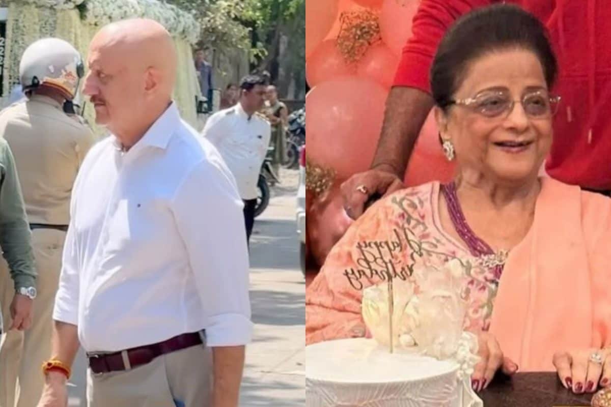 Anupam Kher Pays Tribute To Nirmal Kapoor, Attends Her Last Rites | Watch