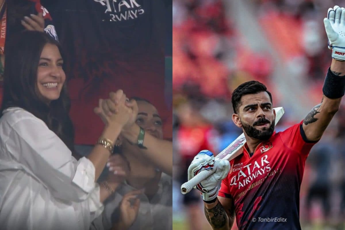 Anushka Sharma Cheers For Virat Kohli At IPL Final, Fans Call Her RCBs Lady Luck