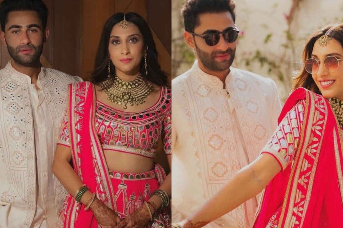 Anissa Malhotra Jain Turns Heads In Pink Lehenga At Aadar Jains Mehendi, Armaan Jain Complements In Ivory