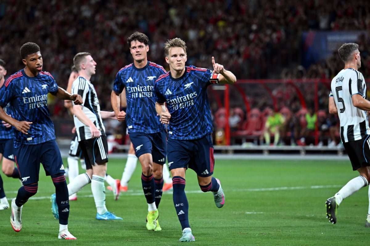 Martin Odegaards Penalty Helps Arsenal Pip Newcastle United 3-2 In Friendly