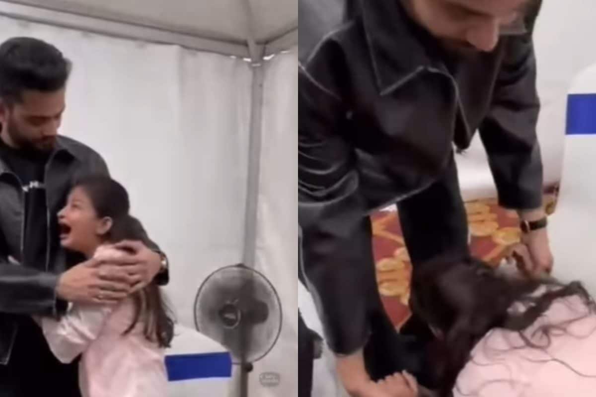 Elvish Yadav’s Female Fan Cant Stop Crying After Meeting Him, Falls At His Feet | Watch