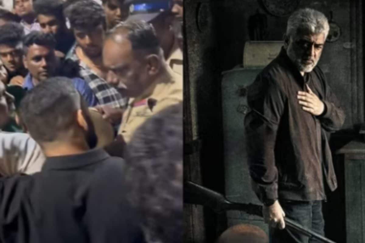 Ajith Kumar Fans Burst Crackers Inside Theatre On Vidaamuyarchi Release Day, Fight With Cops