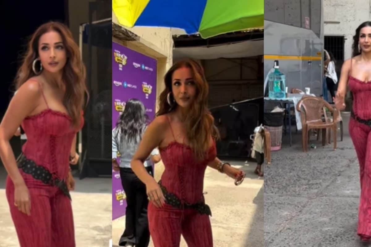 Malaika Arora’s Earring Falls Off While She Slays In Chic Pink Jumpsuit | Watch