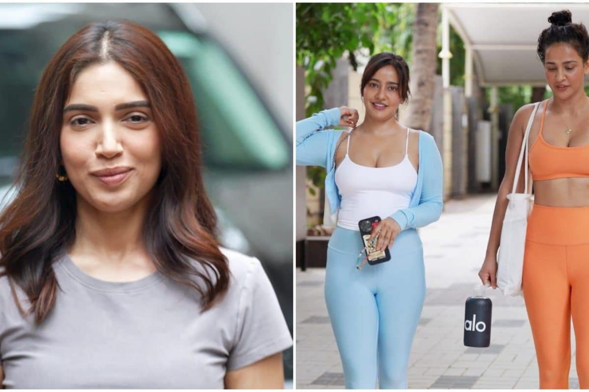 The Royals Star Bhumi Pednekar, Sisters Neha-Aisha Seen Out And About In Mumbai