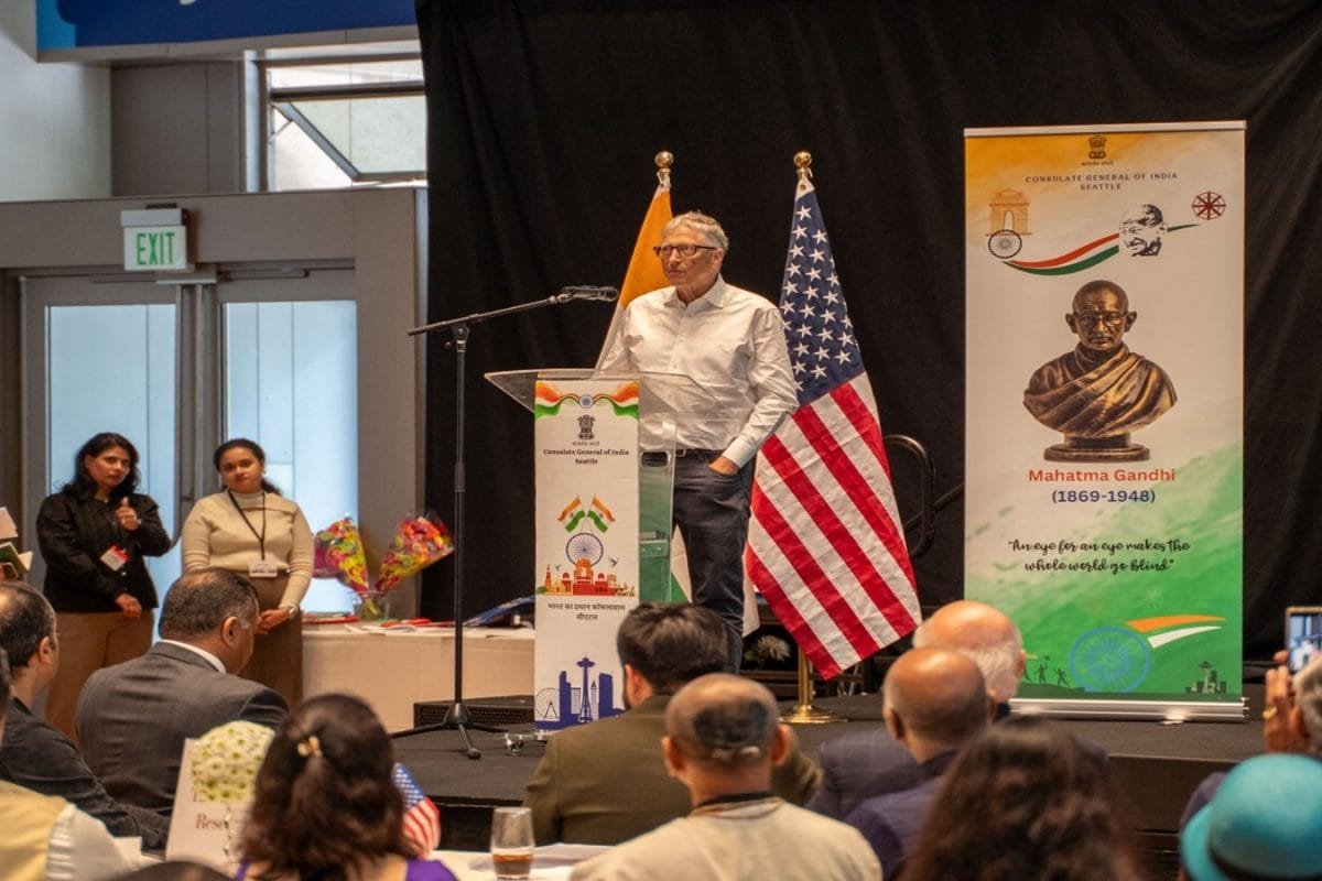 India A Global Innovation Leader: Bill Gates At Seattle Event On Gandhi Jayanti