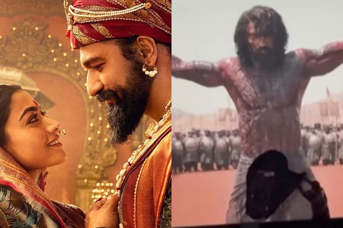 Drunk Man Tears Up Theatre Screen During Vicky Kaushals Chhaava Screening In Gujarat | Watch