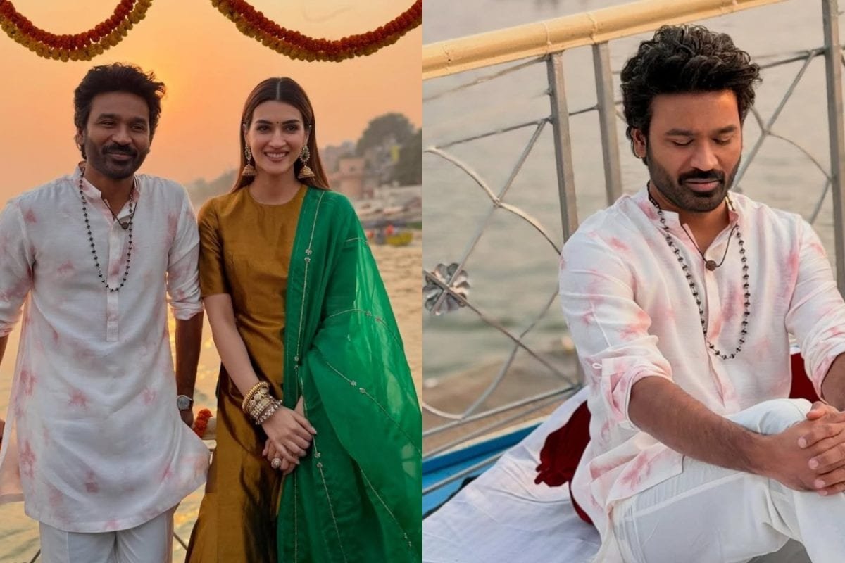 Dhanush, Kriti Sanon Share A Joyful Boat Ride In Varanasi As Tere Ishk Mein Nears Release | PHOTOS