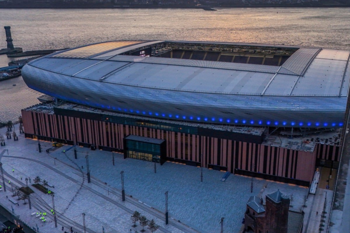 Evertons New Stadium Welcomes 10,000 Fans For Test Event