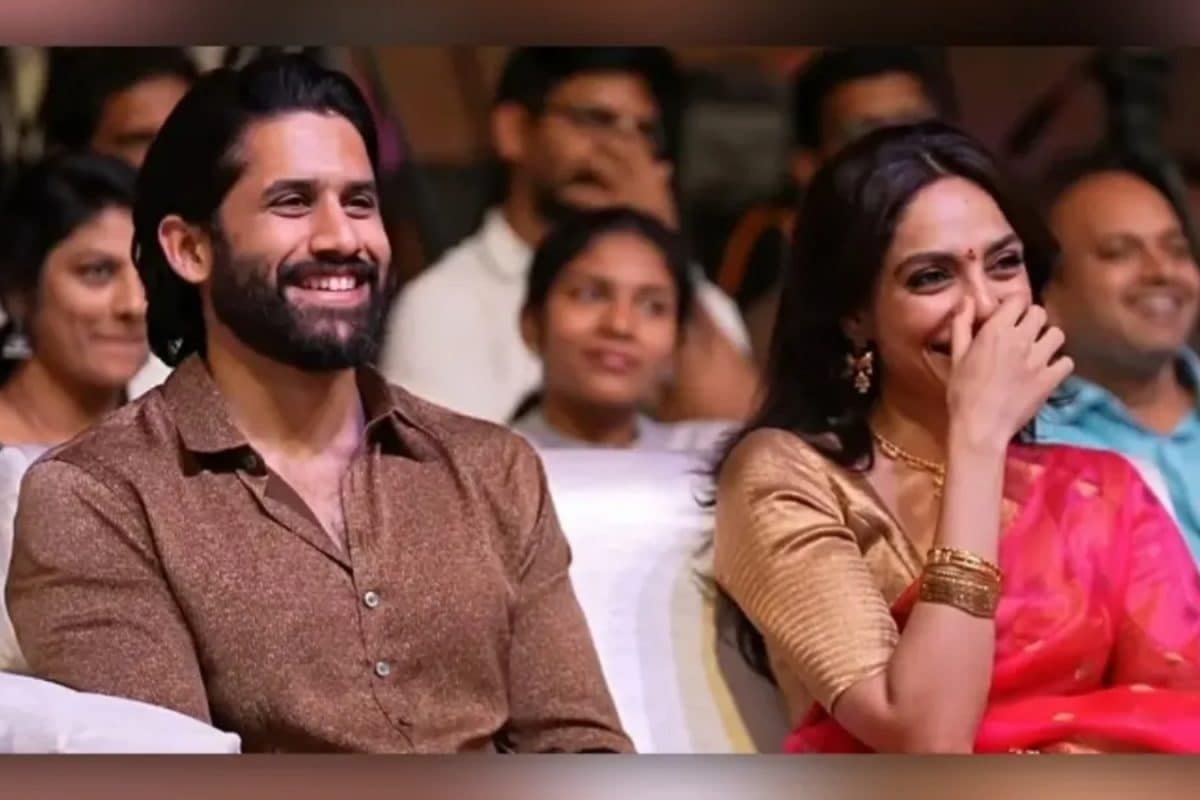Naga Chaitanya Gives Thandels Bujj Thalli Dialogue A Twist For Wife Sobhita Dhulipala, Makes Her Blush | Watch