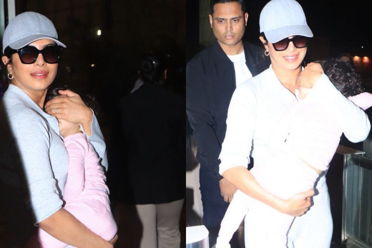 Priyanka Chopra Turns Protective Mother For Malti As She Flies Out From Mumbai Airport | Watch Video