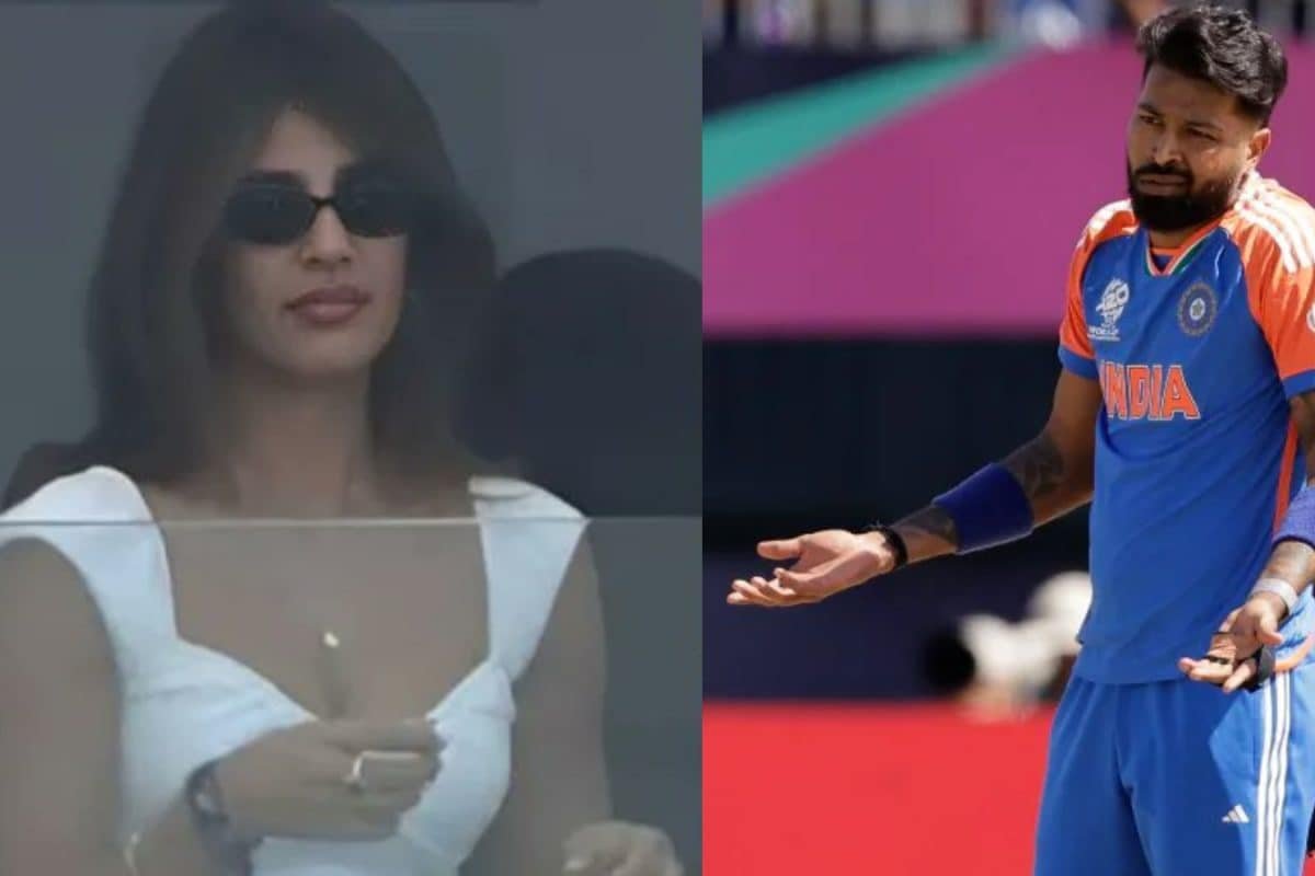 Hardik Pandyas Rumoured GF Jasmin Walia Blows Kisses From The Stands At India Vs Pakistan Match | Viral Photo