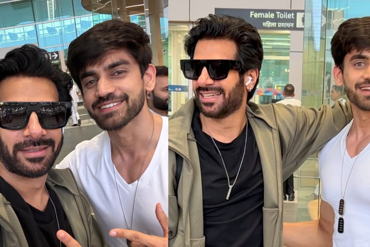 Bigg Boss 18 Rivals Karan Veer Mehra And Avinash Mishra Bury The Hatchet, Hug It Out At The Airport | Watch