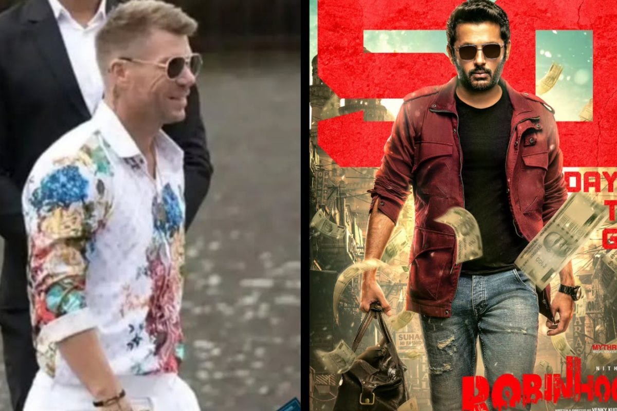 Cricketer David Warner Makes Acting Debut With Cameo In Telugu Film Robinhood Starring Nithin And Sreeleela