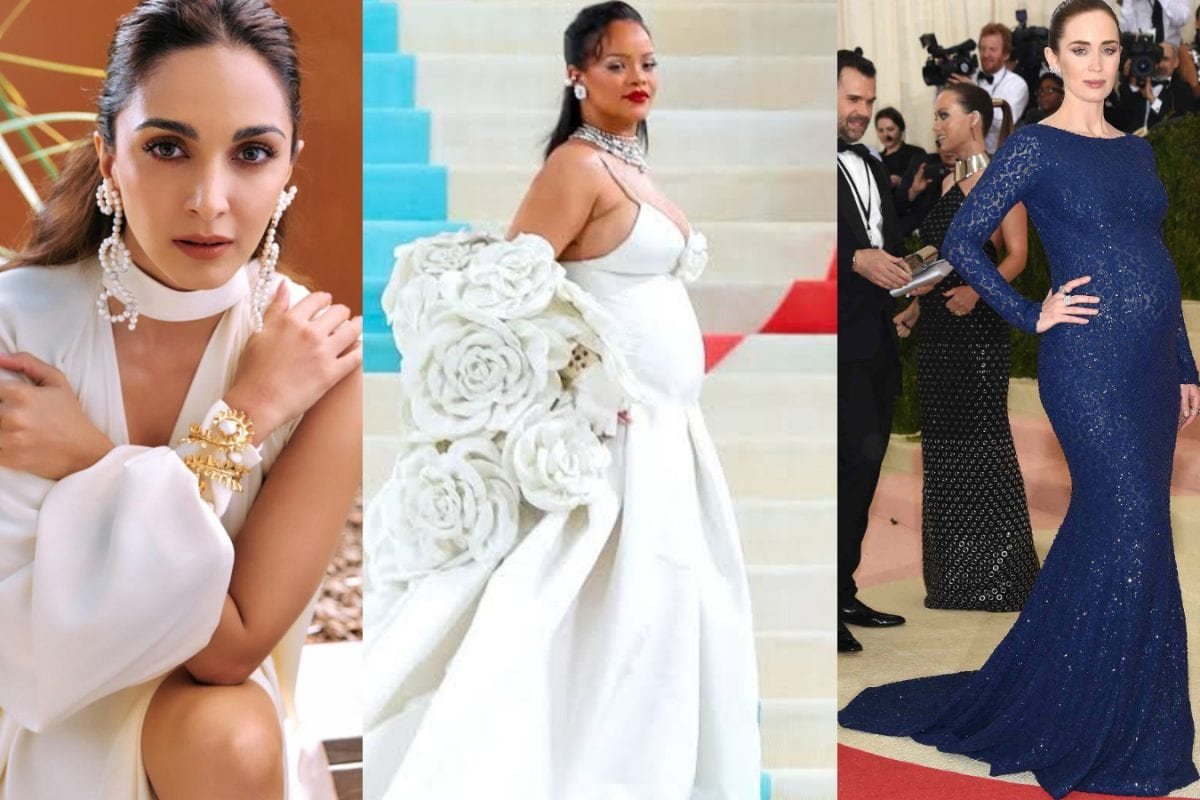 Kiara Advani Joins The Ranks Of Pregnant Celebs At The Met Gala | A Look at Memorable Baby Bump Moments