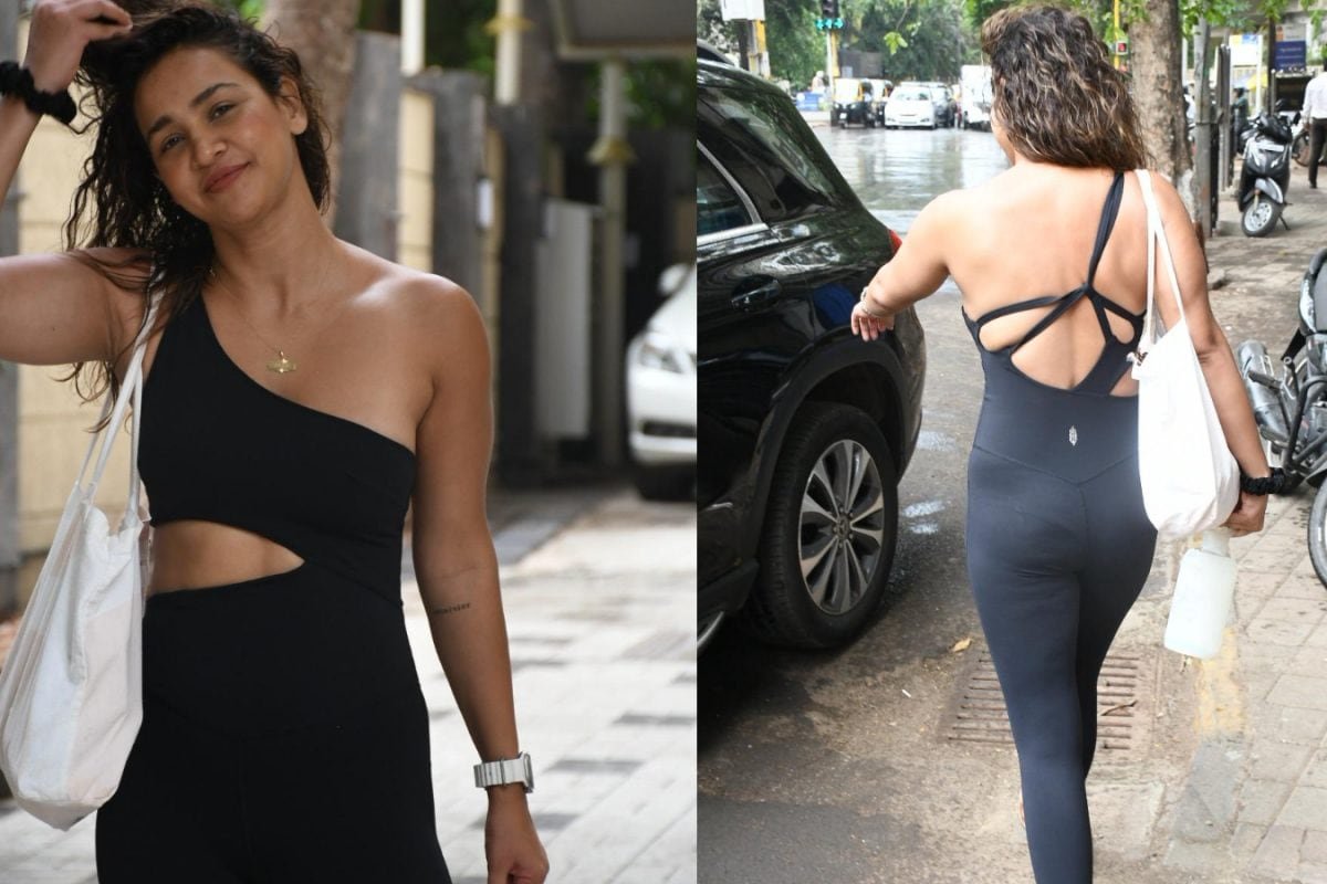Aisha Sharma Stuns In A Black Jumpsuit, Radiates Post-Workout Glow In Hot Photos