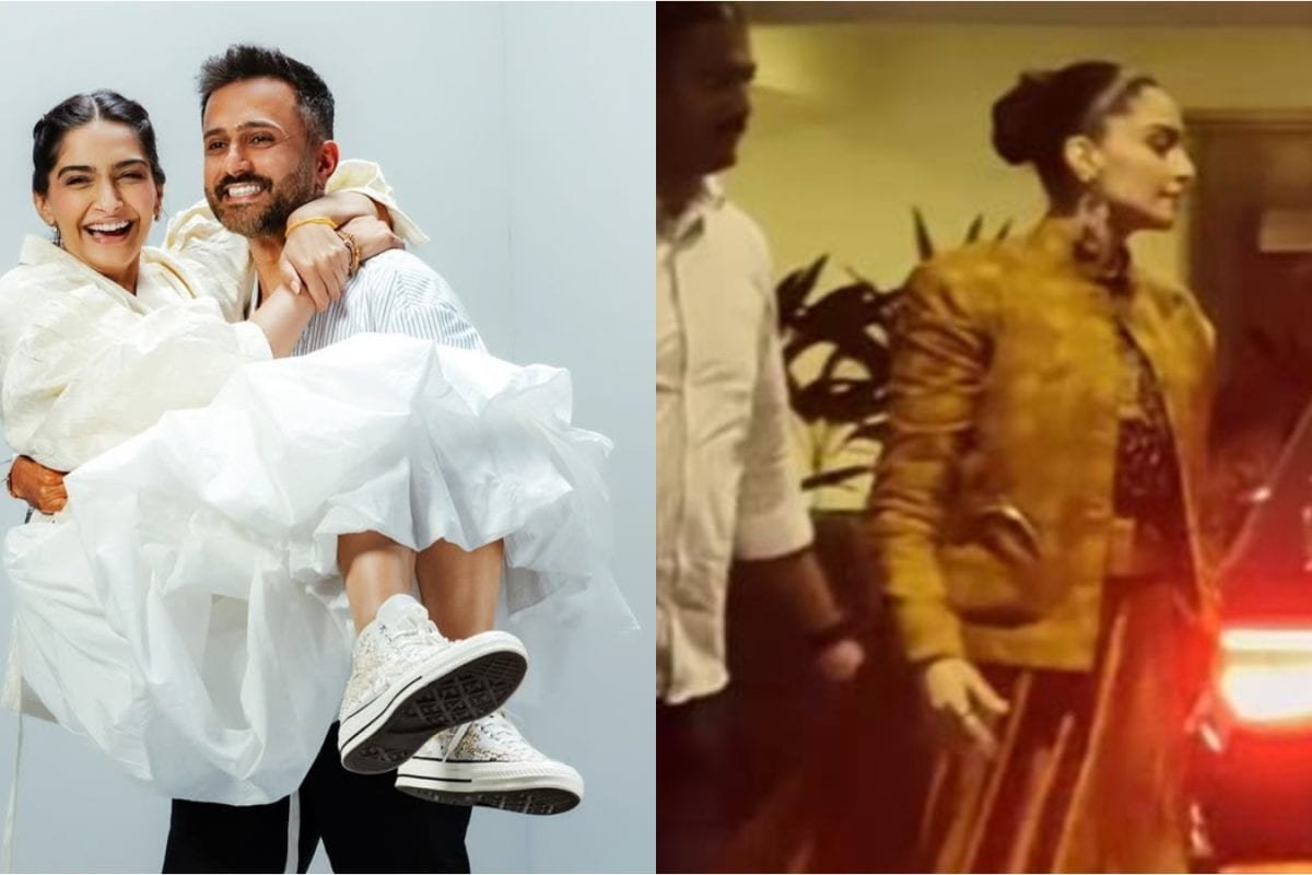 Sonam Kapoor Attends Anshula Kapoors Engagement, Refuses To Pose For Paps Amid Pregnancy Rumours