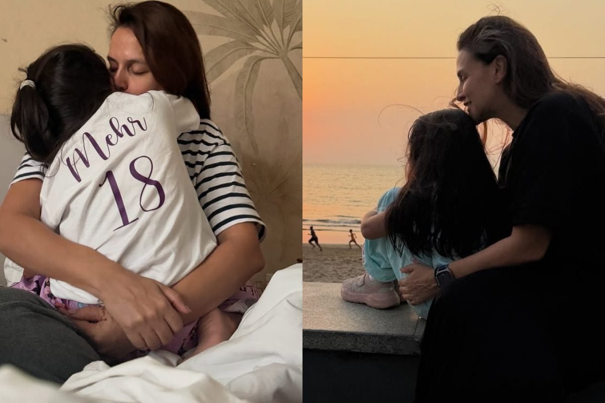 Neha Dhupia Shares Emotional Note, Photos On Daughter Mehrs Birthday