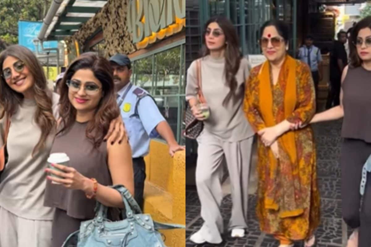 Shilpa Shetty And Shamita Shetty Step Out With Mom Sunanda For First Time After Her Hospital Discharge