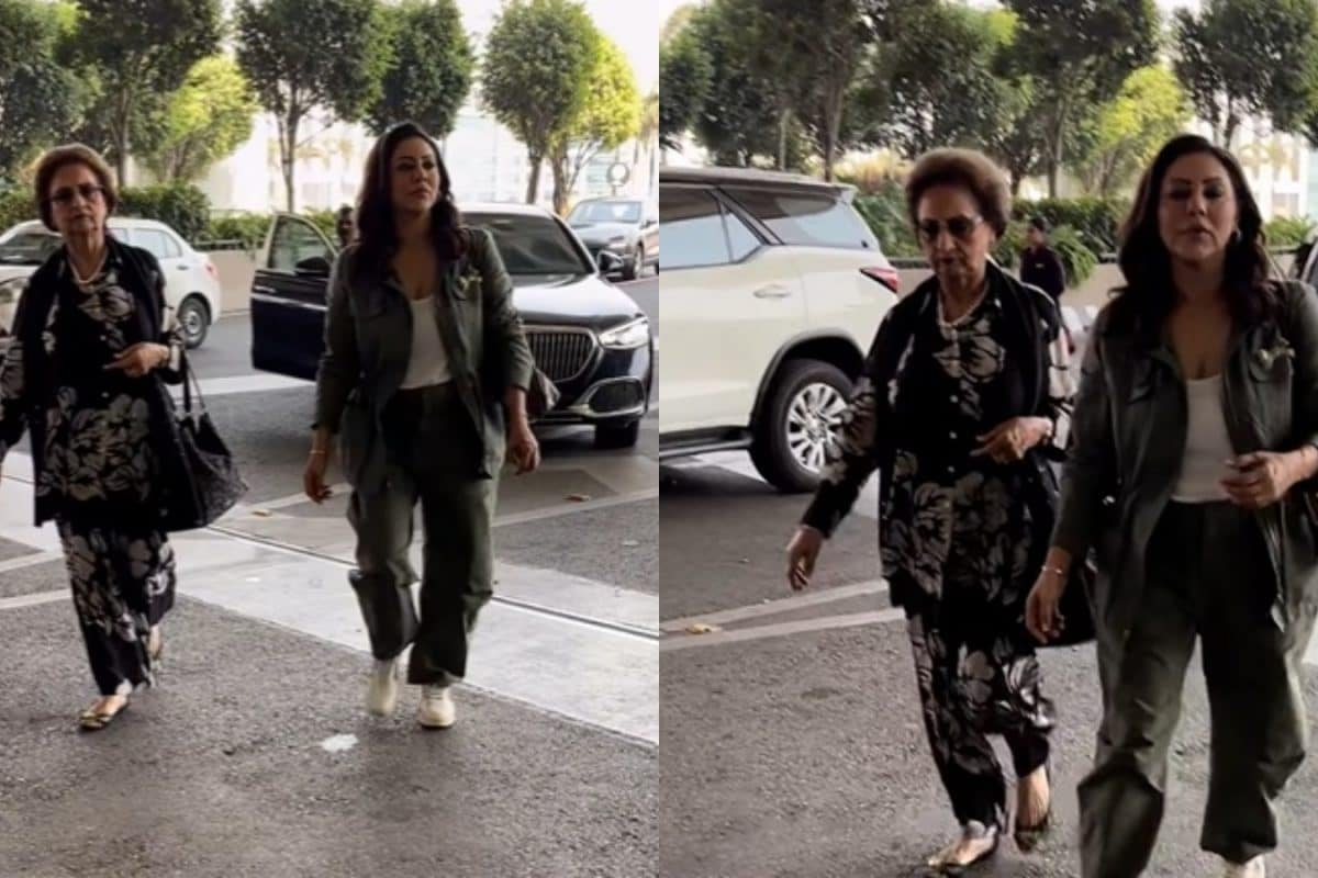 Gauri Khan Keeps It Stylish in Casuals, Spotted With Her Mother at the Airport | Watch Video