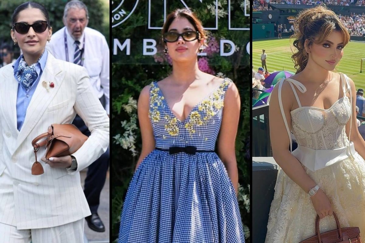 Janhvi Kapoor to Urvashi Rautela: Best Dressed Bollywood Celebs At Wimbledon 2025