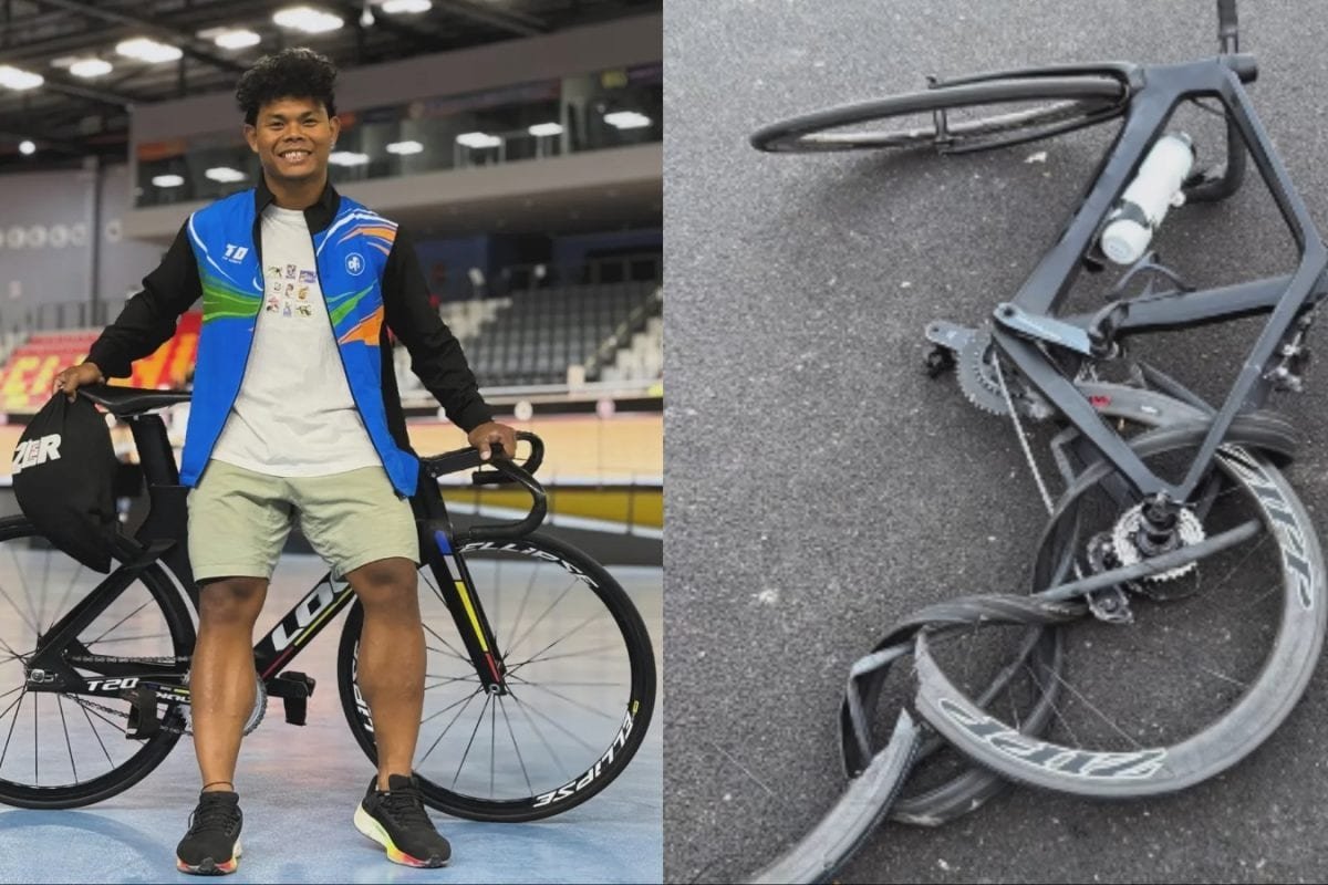 Top Indian Cyclist Esow Alban Hit By Two Bikers During On-Road Training Ride