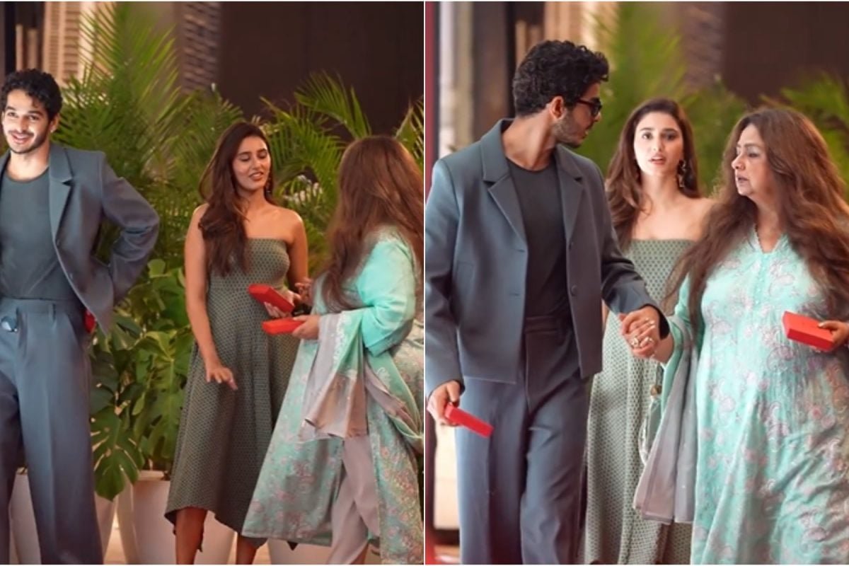 Ishaan Khatter’s Rumoured GF Chandni Bainz Joins Him, Neliima Azeem At An Event | WATCH