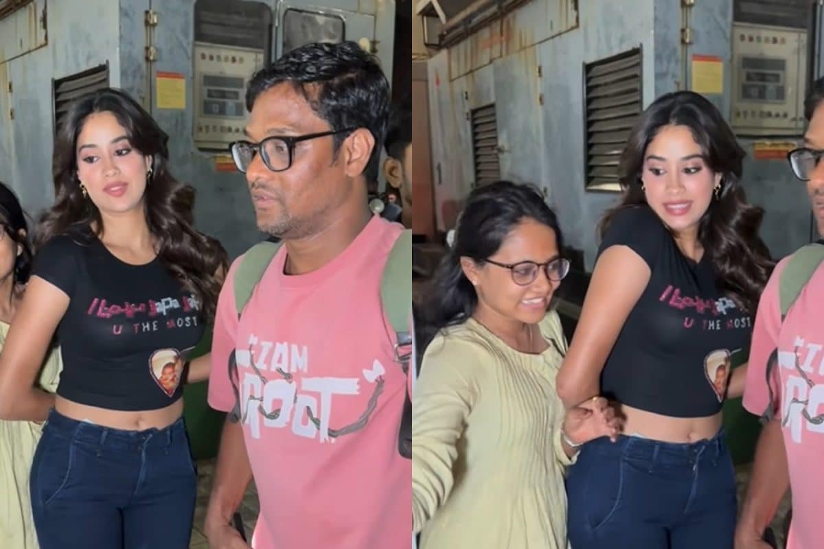 Janhvi Kapoor Looks Uncomfortable As Fans Crowd Her For Selfies At Loveyapa Screening | Watch Viral Video
