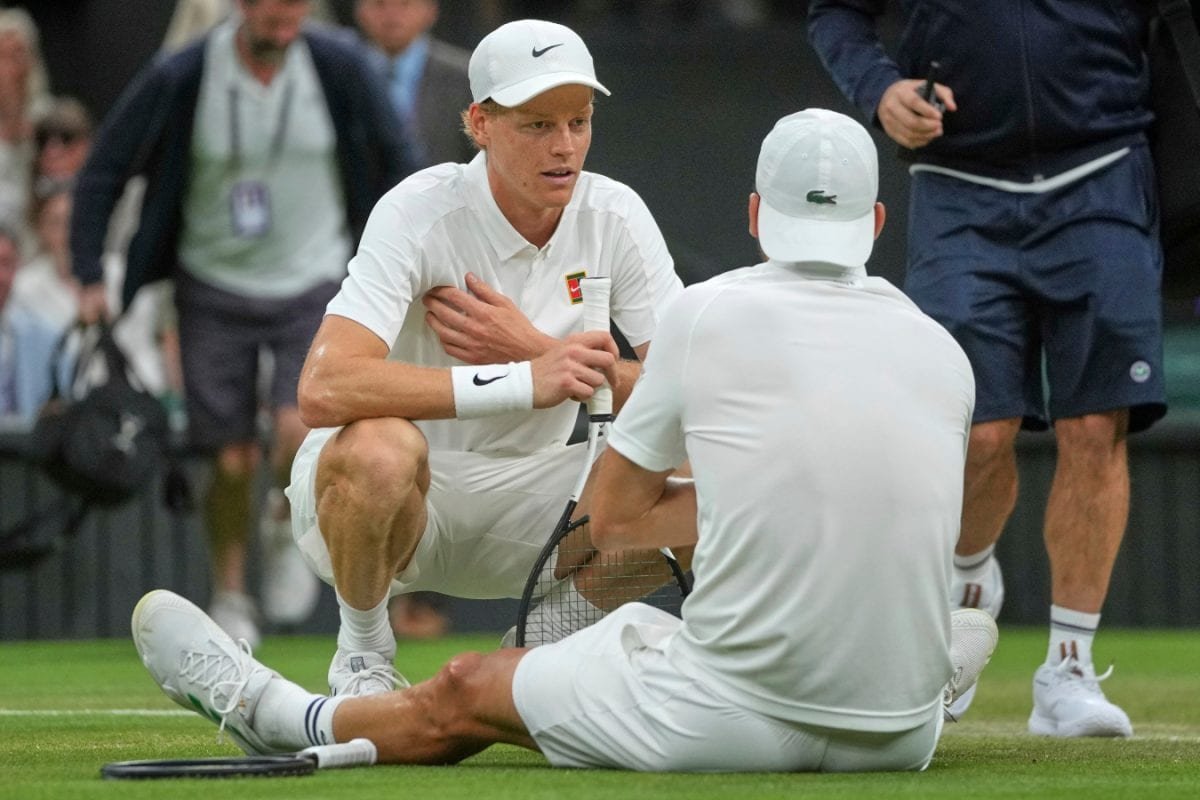 Jailbreak For Jannik Sinner As He Enters Wimbledon Quarters After Grigor Dimitrov Retires