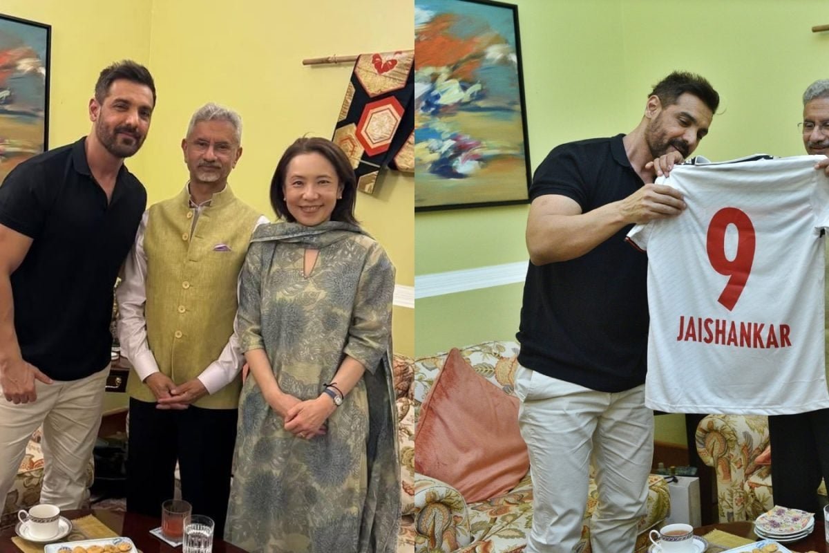 John Abraham Meets External Affairs Minister Dr. S. Jaishankar Ahead Of The Diplomat Release