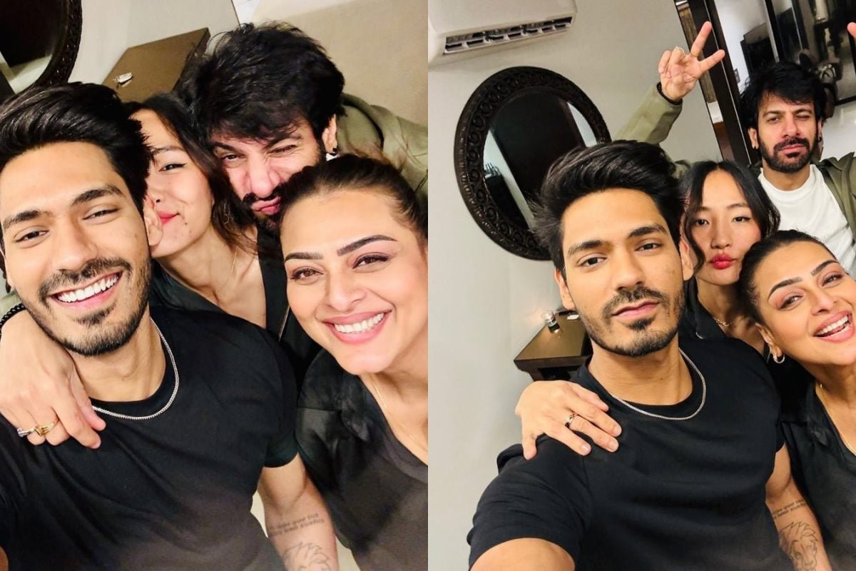 Karan Veer Mehra, Chum Darang Pout In New Photos With Shilpa Shirodkar From Their House Party