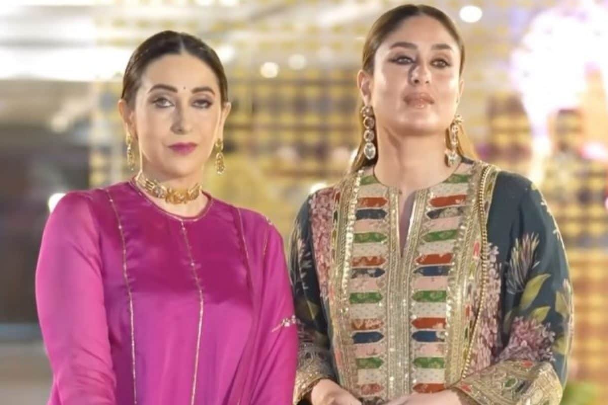 Kareena Kapoor, Karisma Kapoor Look Prettiest In Traditional Attires At Aadar-Alekha Mehendi | Watch