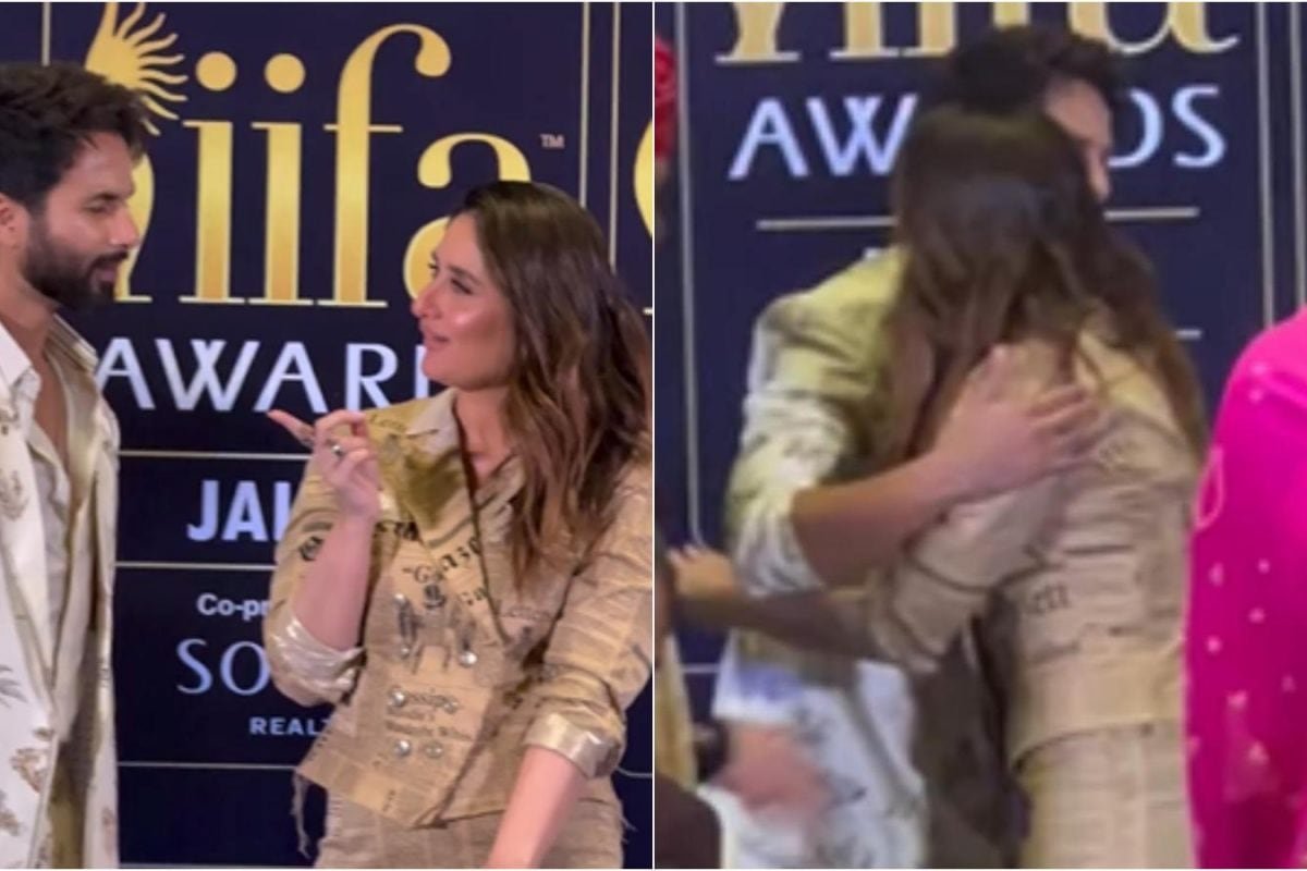Shahid Kapoor And Kareena Kapoor Share A Warm Hug, Netizens Call It Awkward | Watch