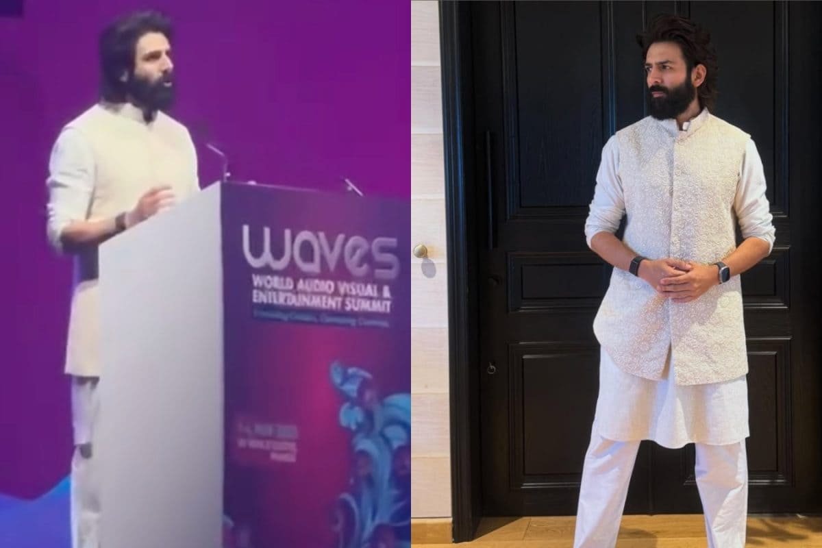 Kartik Aaryan Nervously Tells PM Modi ‘Please Forgive Me’ During Waves 2025 Speech