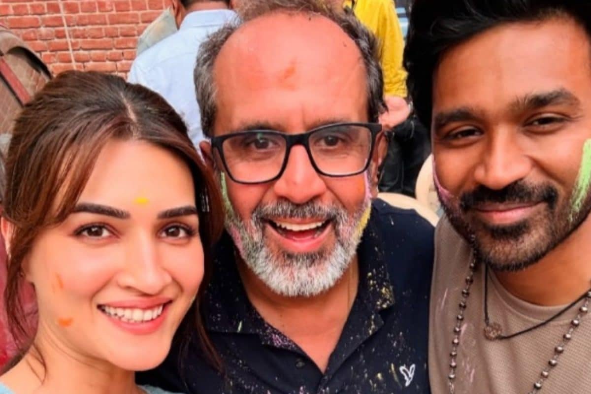 Kriti Sanon Plays Holi With Dhanush, Aanand L Rai At The Sets Of Tere Ishq Mein, Fans React | Pic