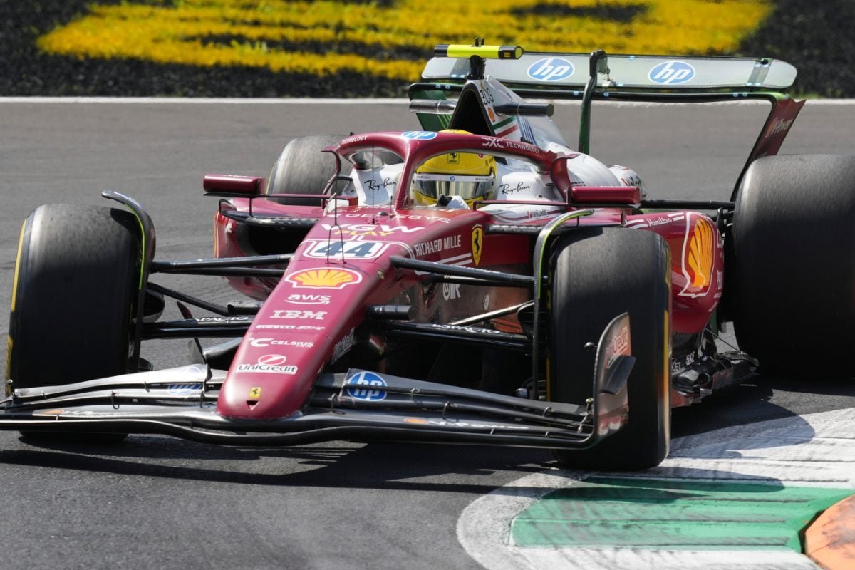 Lewis Hamilton Tops Monza Practice In Ferrari One-Two